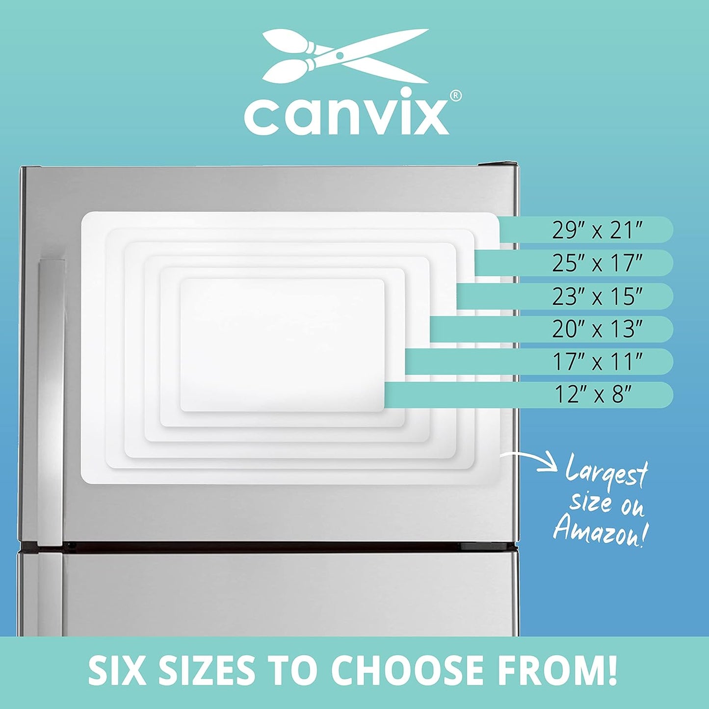 Magnetic Dry Erase Whiteboard for Refrigerator – Magnetized, Removable, Residue-Free Art and Memo Board for Family, Kids, Home, and Office – Magnetic Markers & Eraser Included (12 x 8 Inches)