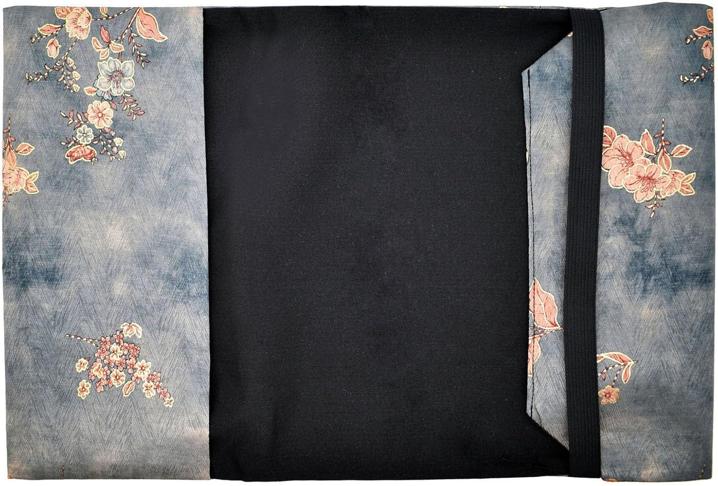 BLBMH A5 Book Covers for Paperbacks Book Cover Fit for 5.5x8.3 inch Adjustable Book Sleeve Cover for A5 Diary Books Fabric Softcover Protector for Notebook - Flower 4 Green