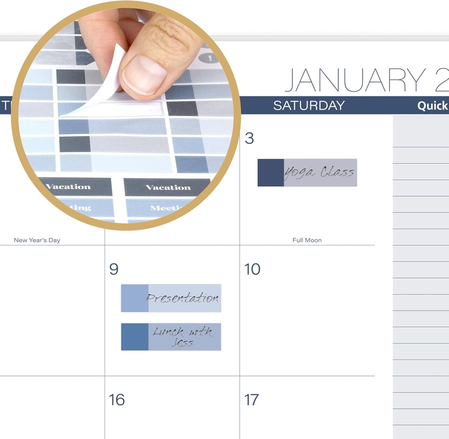 Cambridge 2026 Planner, Weekly & Monthly, 8-1/2" x 11", Large, Abyss (1756-905-26)