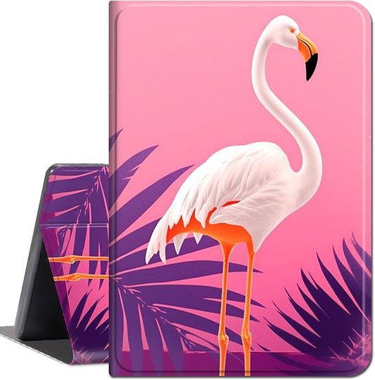 for All-New Kindle Fire 7 Tablet Case (12th Gen, 2022 Release),Slim Lightweight Smart Shell Stand Cover with Auto Wake/Sleep for Amazon Fire 7 Kids Tablet,Flamingo Pink