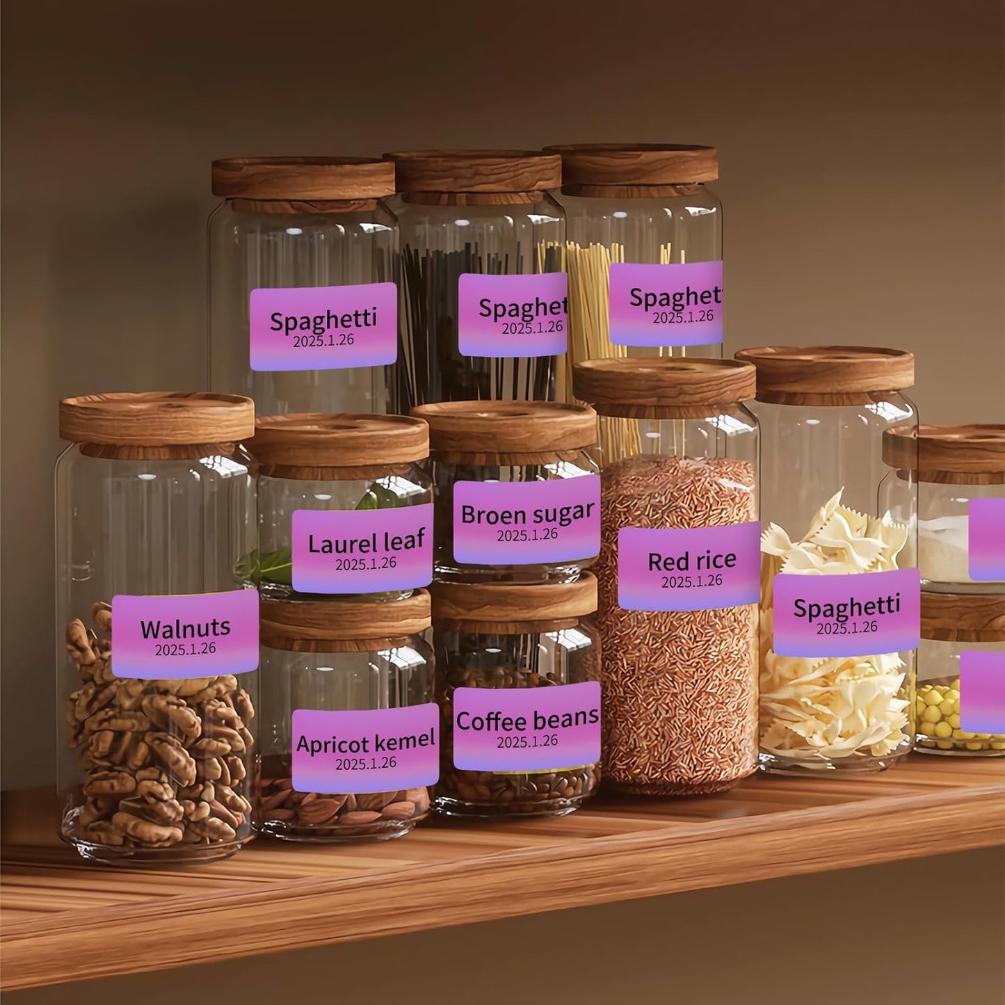 MFLABEL 2.25" x 1.25" Holographic Purple Thermal Labels, 500pcs Waterproof Self-Adhesive Printable Stickers for Thermal Printers, Small Business Logo, Barcode, Packaging