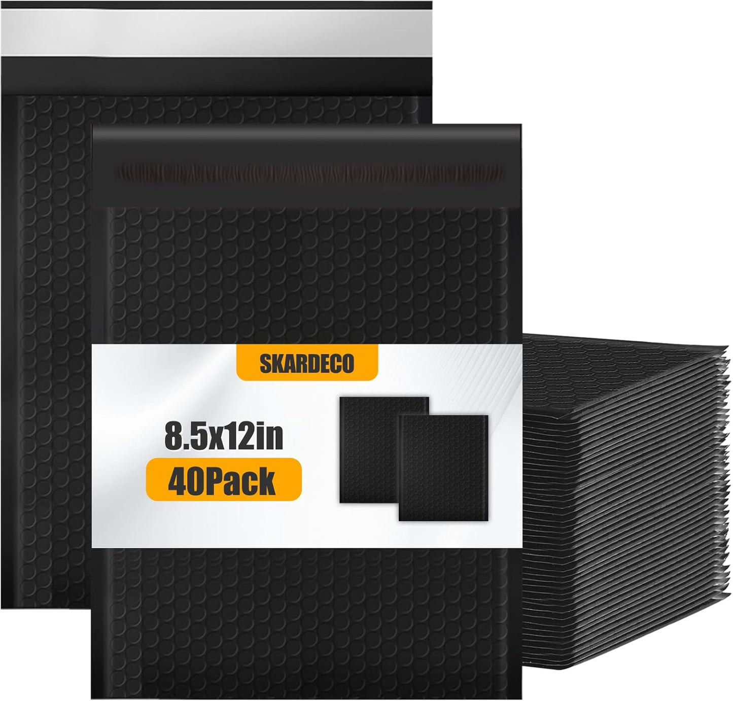 Bubble Mailers 8.5x11inch 40Pack Black Bubble Mailers Self-Seal Padded Mailing Envelopes Bubble Opaque Padded Mailer for Small Businesses to Package and Mail Jewelry Cosmetics#2