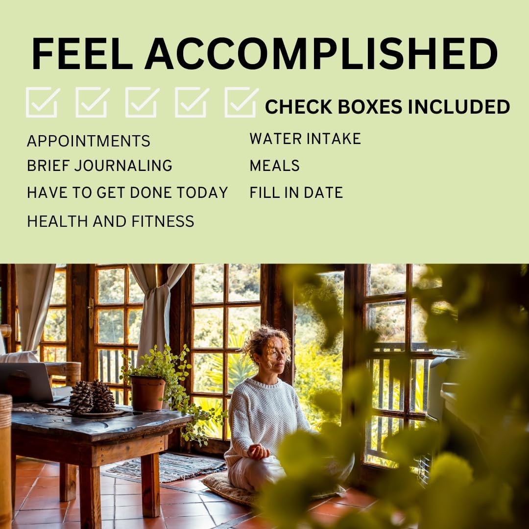 Daily To Do List Notebook - ADHD Planner For Adults, 60 Double-Sided Premium Sheets, Things To Do Notepad, Clear Cover, 6” x 9” Spiral Daily Checklist