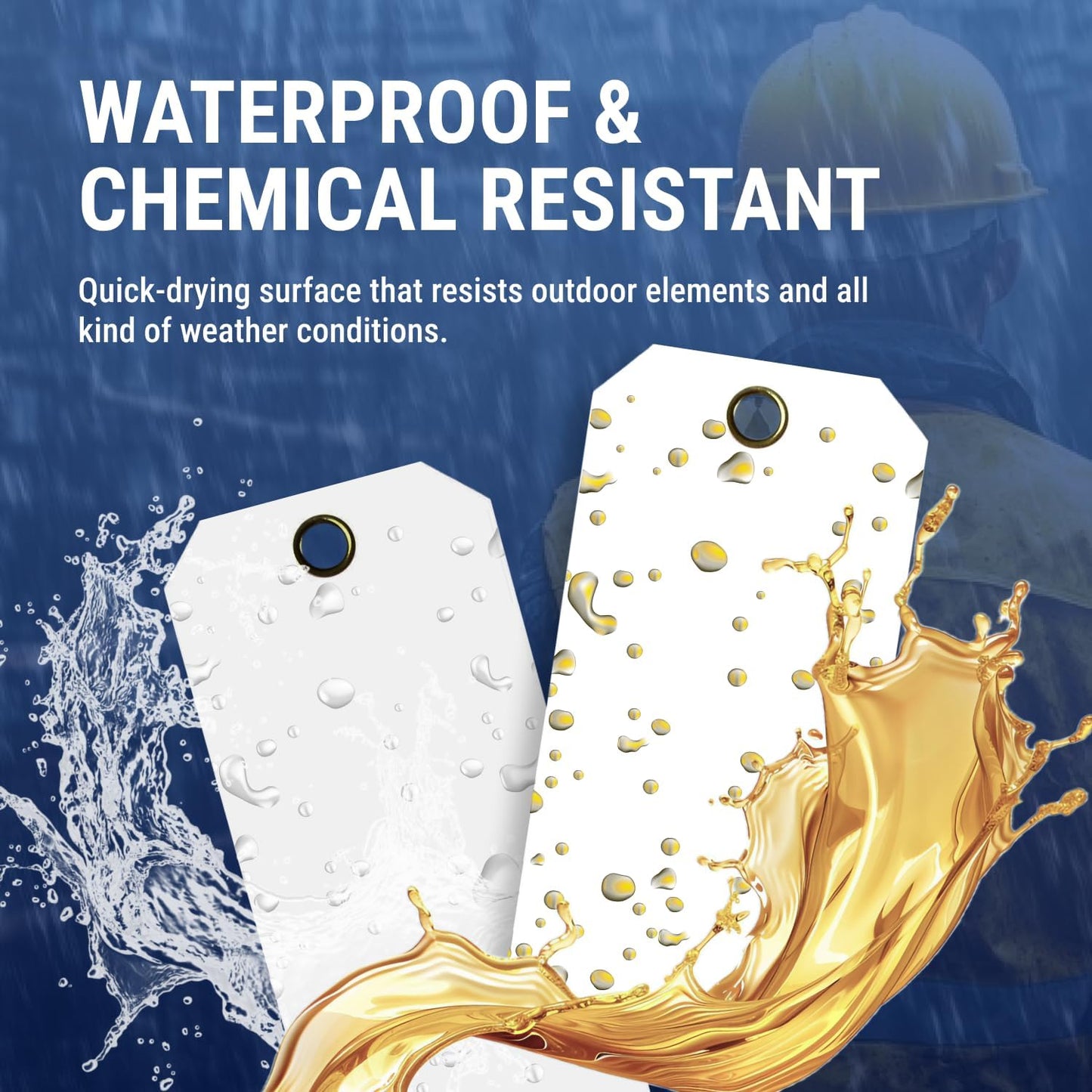 Tags 4 Less 15 Mil Waterproof Plastic Tags, Pack of 100 – 3” x 6” Heavy Duty Plastic Tags for Labeling, Outdoor Tagging, Equipment Labeling, Luggage, Valves & More (Fluorescent Green)