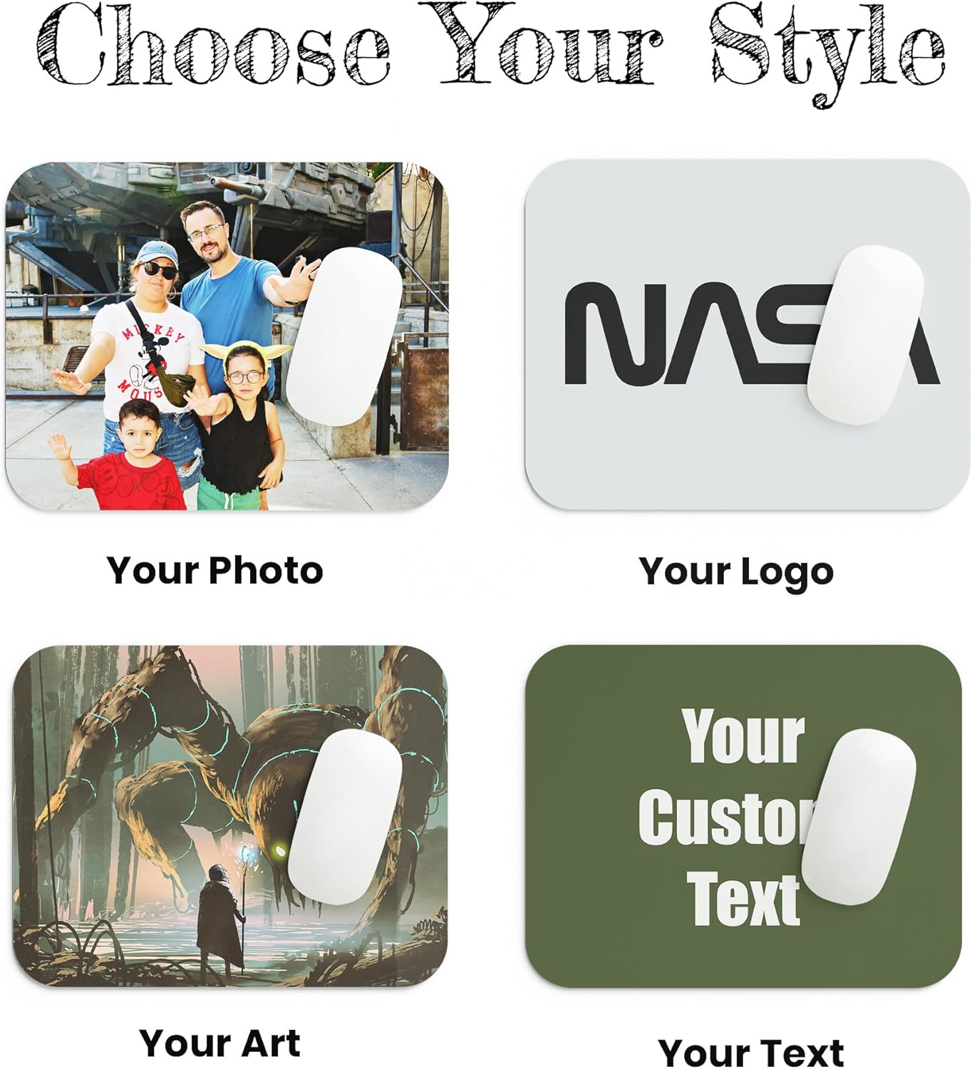 Custom Desk Mat – Personalized XL Desk Pad with Photo, Text, or Logo | Large 18x36” Gaming Mouse Pad, Extended Writing Surface