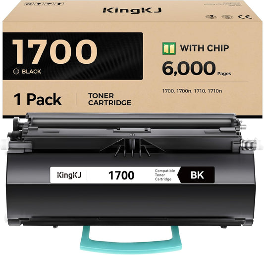 1700 1700N Black Toner Cartridge 1-Pack Compatible Replacement for Dell 1700 1700n 1710 1710n Printer 310-5400 310-5402 310-7039 310-7022 310-5399 310-7023 310-7025 310-5401 310-7038 310-7020 310-7040