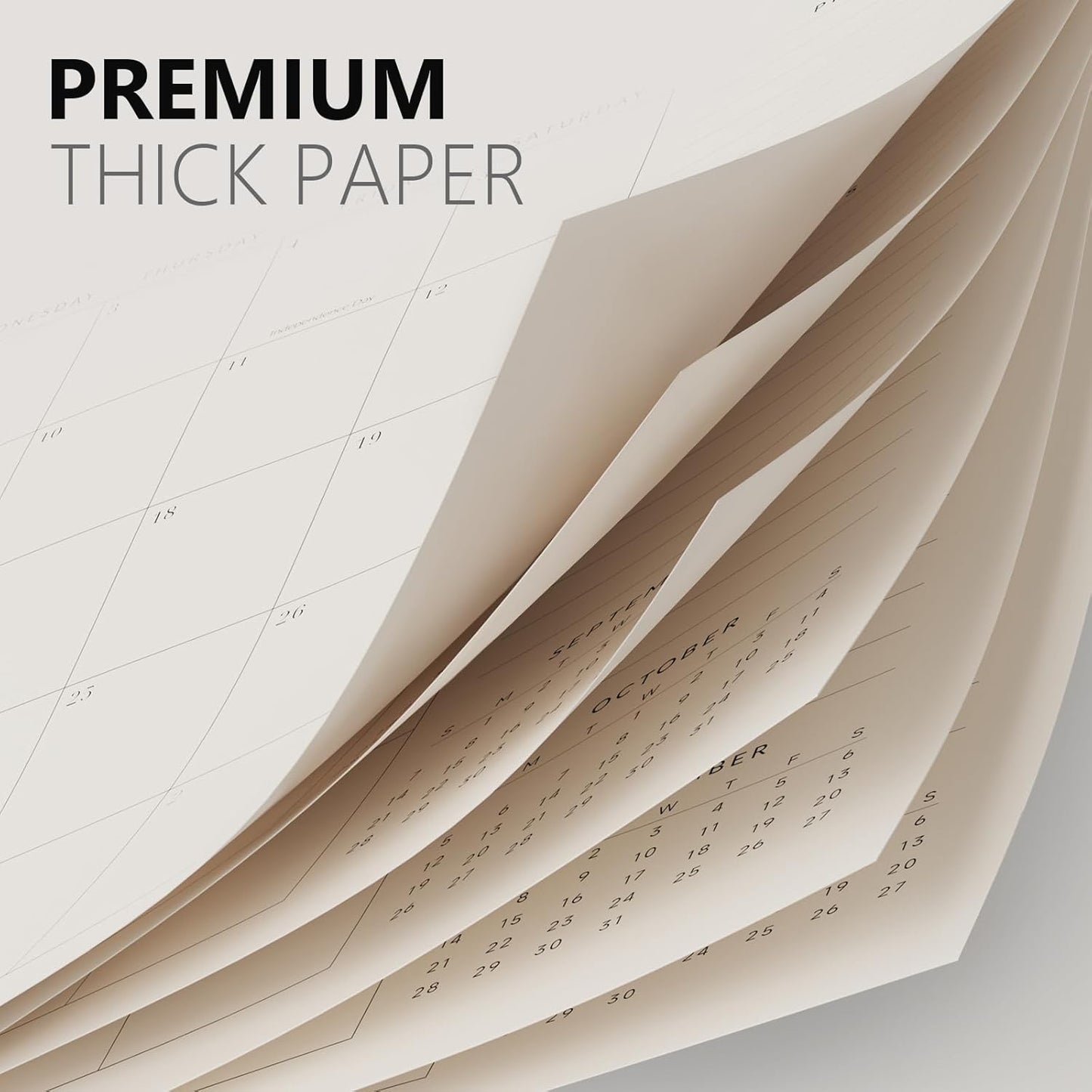 Jotsome Desk Calendar 2025-2026 with Desktop Mat, Academic Desk Pad Calendar From July 2025 to December 2026 14x10.5 inch, Desk Blotter Calendar for Home Office and School, Easy Planning, Black