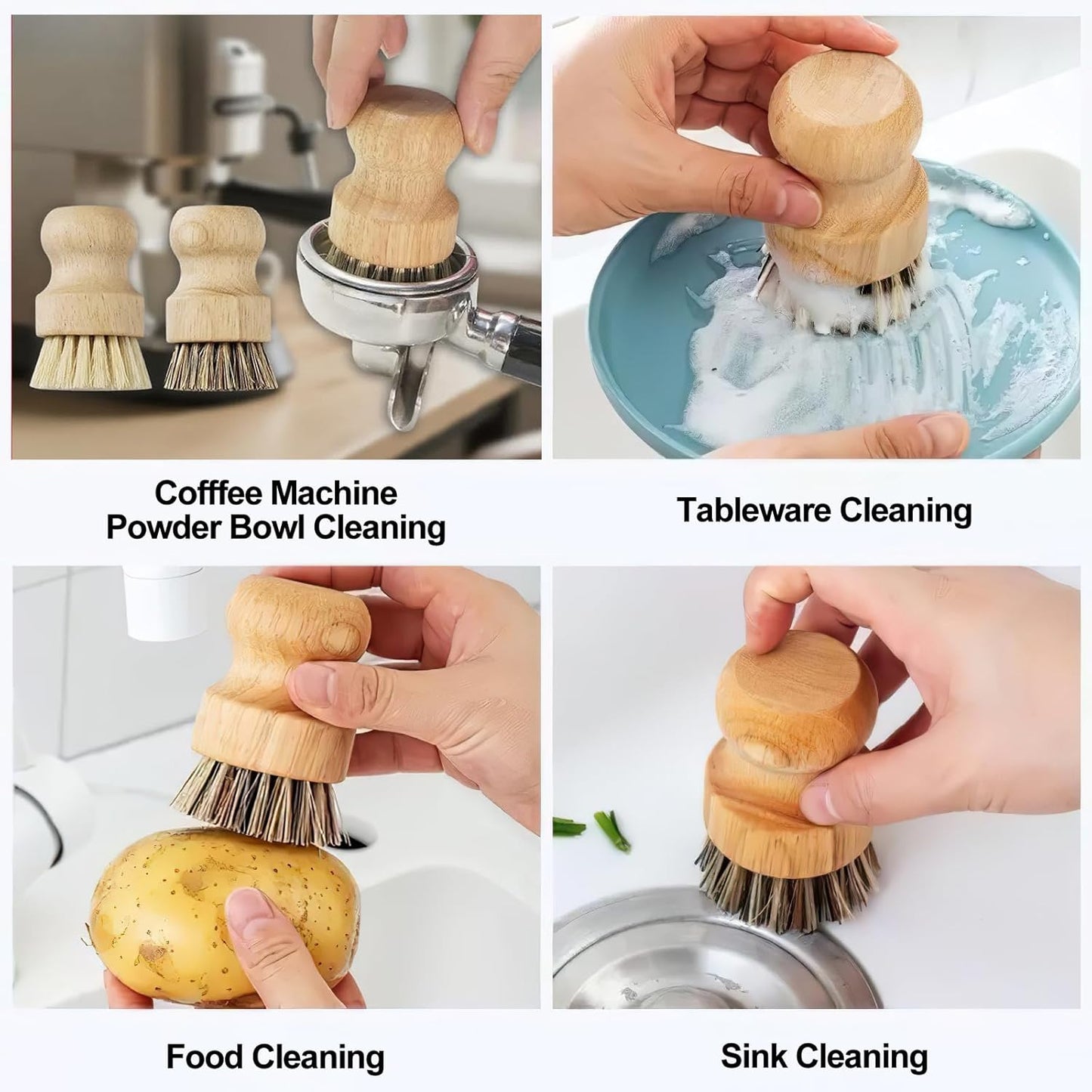 12Pcs Crevice Cleaning Brush Set, Hard Bristle Cleaning Supplies for Kitchen, Bathroom, Teapot, Bottle, Cup, Blender, Corner, Grout, Sink