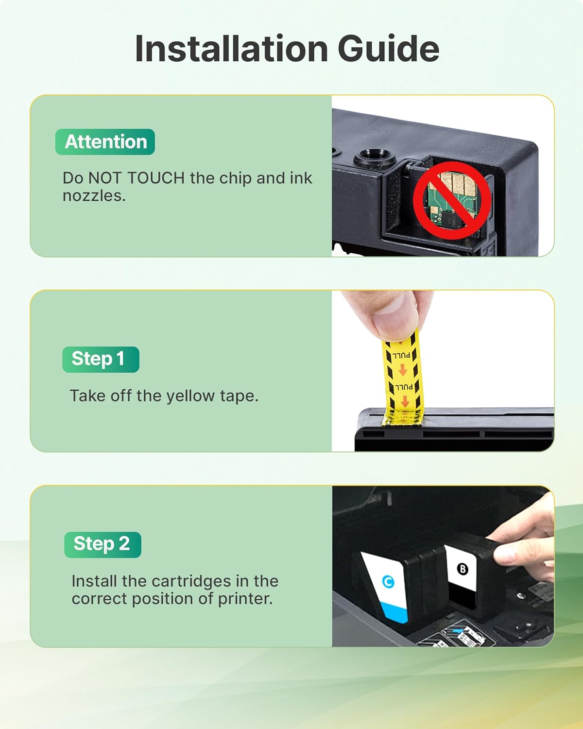 950XL 951XL Ink Cartridges Combo Pack Compatible for HP 950 951 Ink Cartridges Combo Pack for HP OfficeJet Pro 8600 8610 8630 8620 8615 8625 8100 276DW 251DW Printer(4 Pack Black Cyan Magenta Yellow)