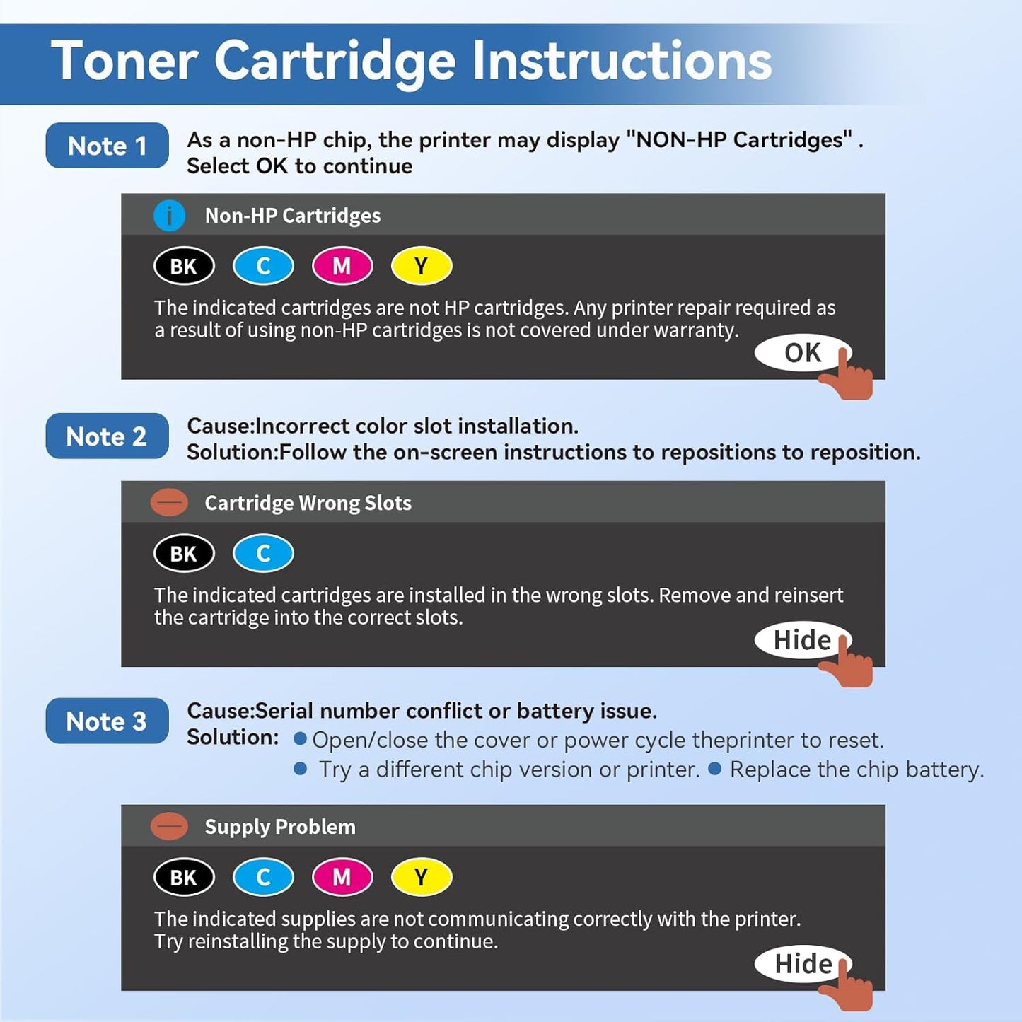 MYTONER 218X Toner Cartridges 4 Pack 3301fdw (with Chip) Replacement for HP 218X W2180X 218A W2180A for Color Laserjet MFP 3301fdw 3301cdw Pro 3201dw 3301sdw Printer Ink Black Cyan Magenta Yellow