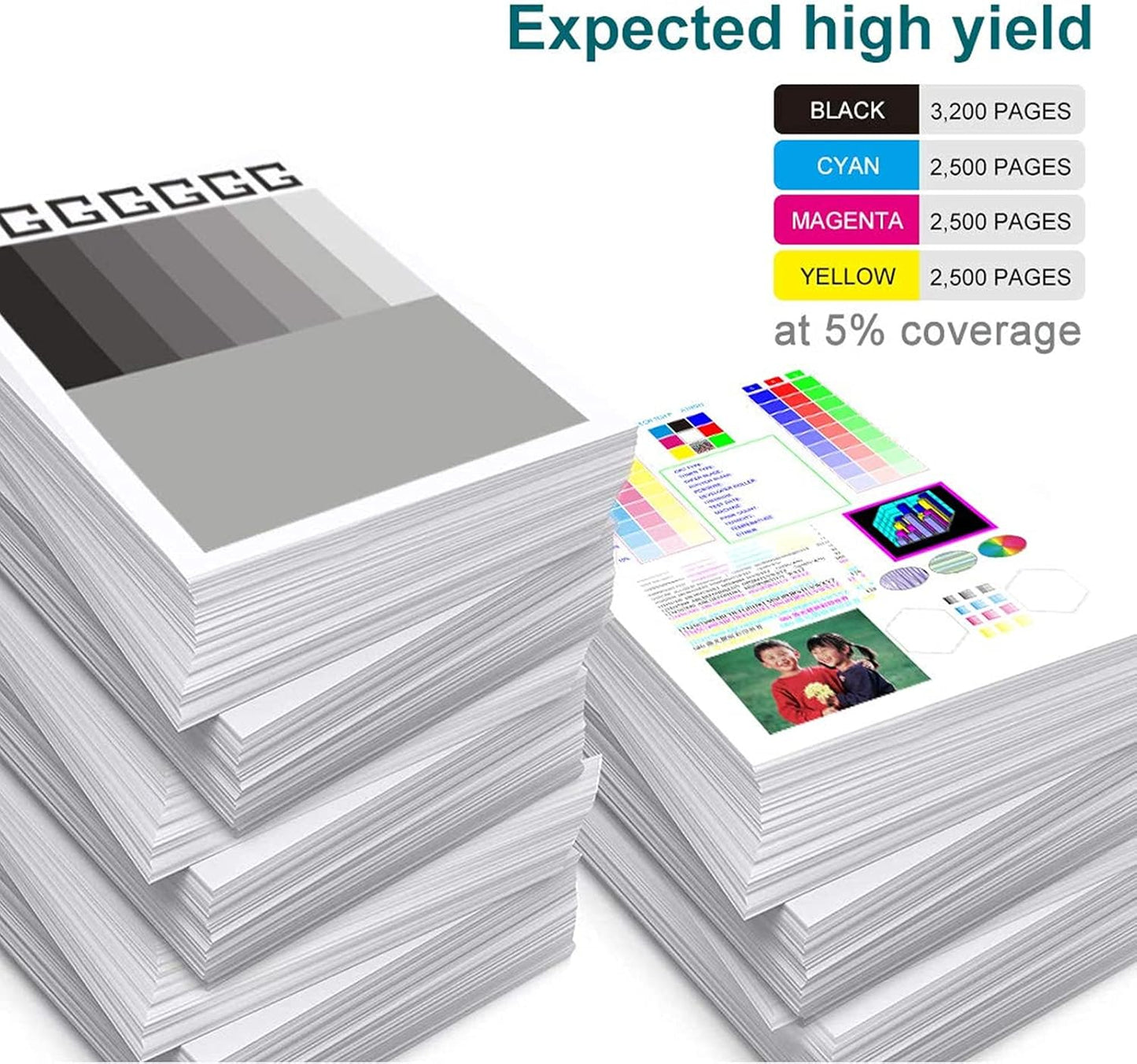 OFFICE-COLOR 202X Toner Cartridges Set Replacement for HP 202X Works with HP Color Laserjet Pro MFP M281fdw Toner, M281cdw M254dw M281fdn M254dn M254nw M281 M254 Printer (Black,Cyan,Magenta,Yellow )