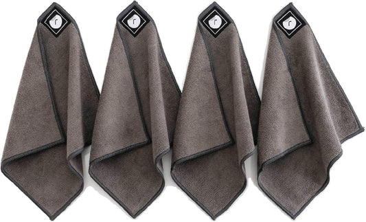 Remooble 4 Pack Magnetic Microfiber Cleaning Cloth Dry Erasers for Whiteboards - Towel Hangs on Metal Edged White Boards, Glassboards, and Blackboards Washable - 10'' X 10''