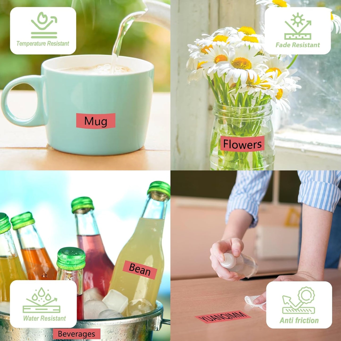 TZe-421 TZe 9mm Red TZ Tape Compatible with Brother PTouch TZ-421 TZe421 TZ421 Label Tape 9mm 0.35 Laminated Black on Red Label Maker Tape for PT D210 D200 H110 1880, 3-Pack