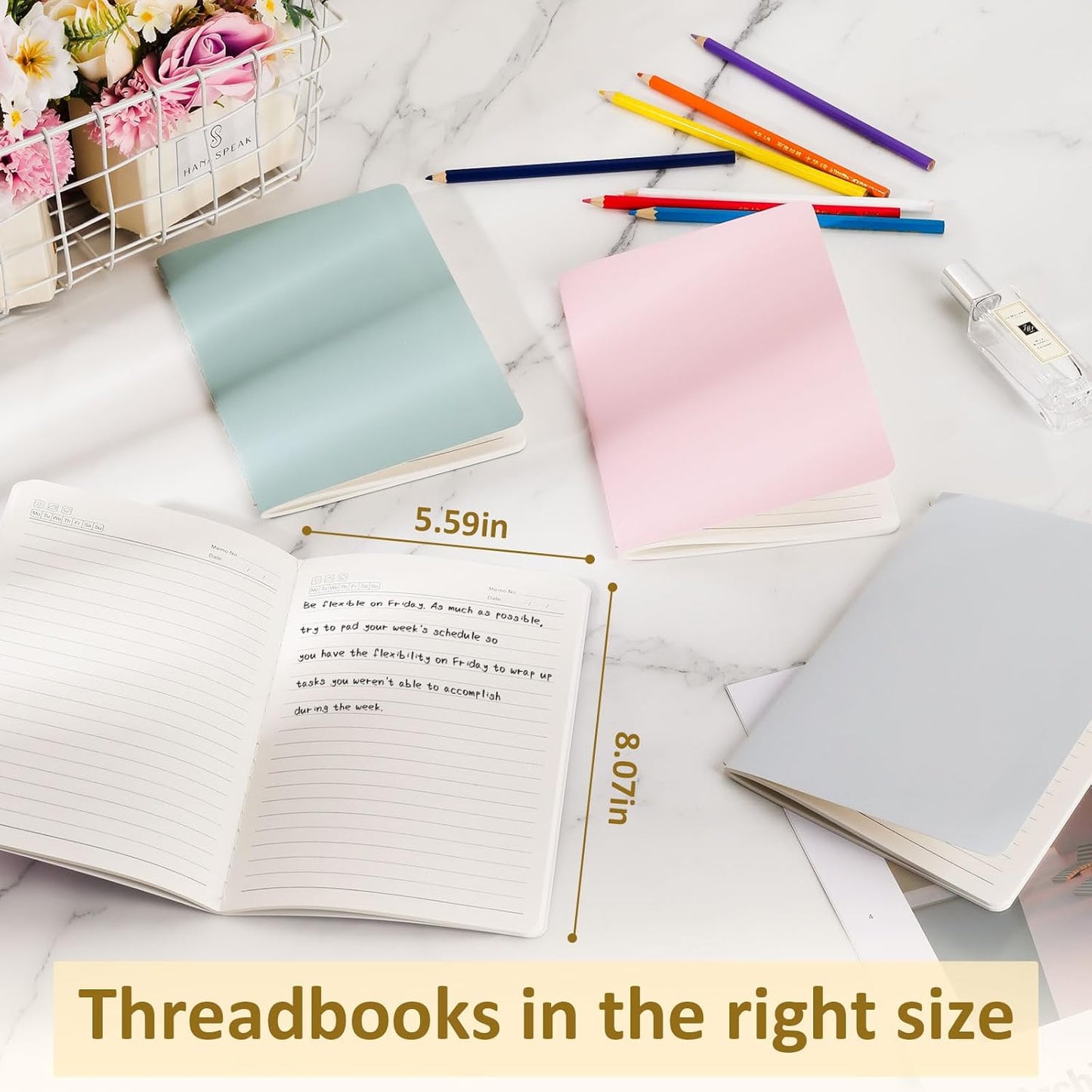 Ddaowanx 24 Pack Colorful Lined Notebooks, Journals in Bulk, 72 Pages, 36 Sheets,8.3x5.5 Inch, A5 Size, Travel Writing Notebooks Journal for Office School Supplie(Lined-24pack, 8 Colors)