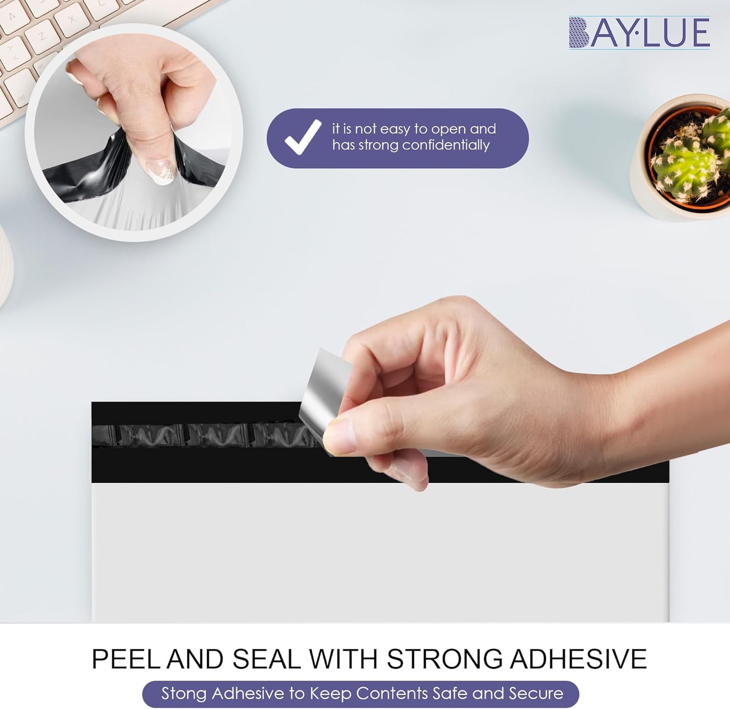 White Poly Mailers 9x12 Inch | Strong Adhesive Self-Seal mailer Bags | Tamper, Tear, Water Resistant Shipping Envelopes | Thick Strong Material Polymailer Bags Clothing Bag | 1000 Pack Bulk