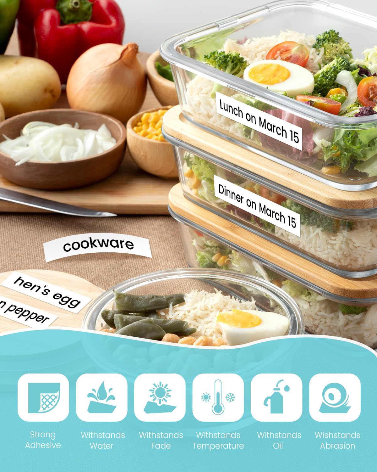 Replacement for P Touch Label Tape 12mm 0.47 Laminated White TZe-231 Compatible with Brother Label Maker Refills TZe231 TZ231 for PT-D200 PT-D210 H110 1280 2030, ½”(0.47”) x 26.2 ft. (8m), 20-Pack