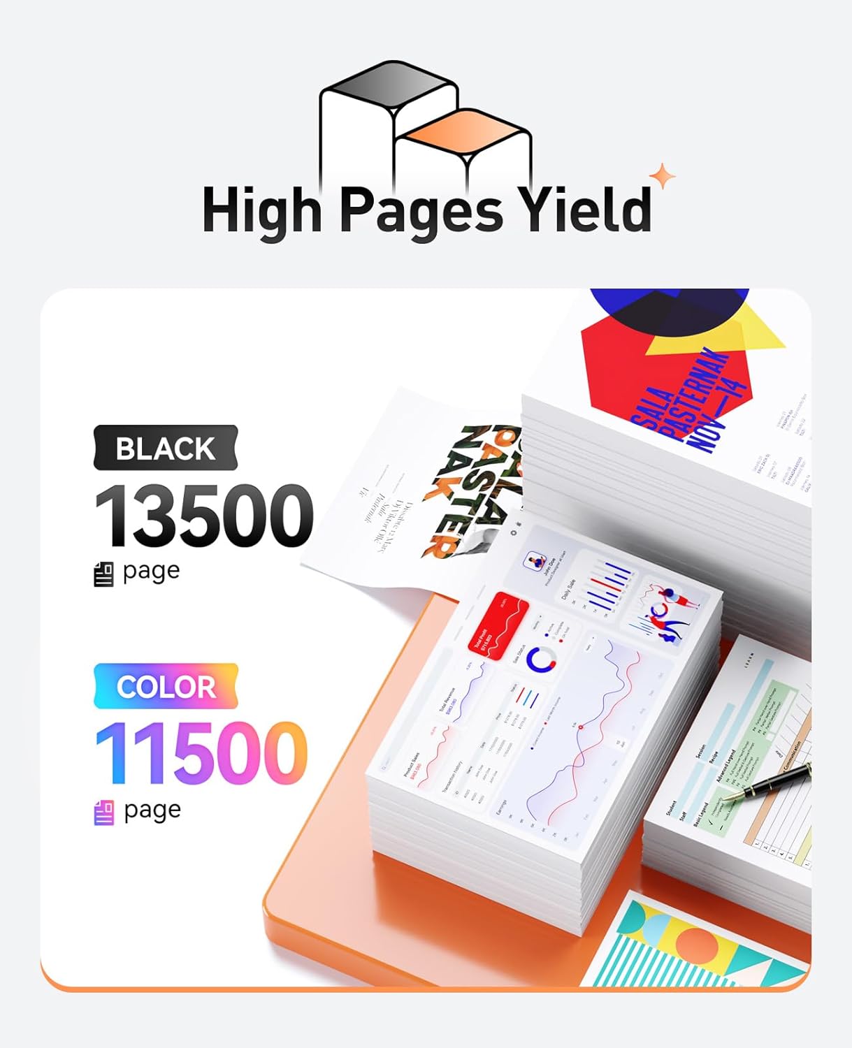 655A Toner Cartridge set 4-Pack Replacement for HP 655A CF450A CF451A CF452A CF453A Compatible with HP Color LaserJet Enterprise Flow MFP M681f M682z M652n M653dh Printer Ink Black Cyan Magenta Yellow