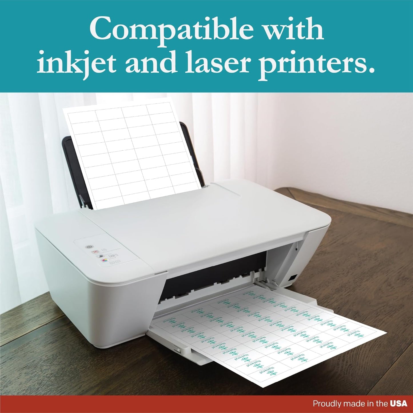 Premium Label Supply White Sticker Barcode Labels – 2" x 1" – Laser/Inkjet Compatible – (40 per Sheet), 500 Sheets – 20,000 Total Adhesive Labels