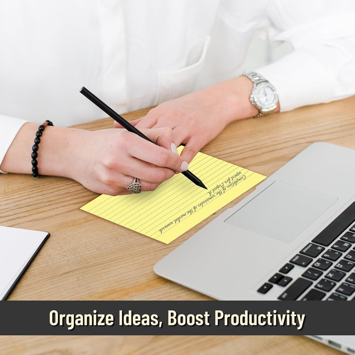 200 Pcs Index Cards 4 x 6 Inch Ruled Yellow Index Cards, College Ruled Flash Cards for School, College, Office and Home Organization, Durable Study To Do List Note Cards with Ruled Lines, 5 Pack of 40