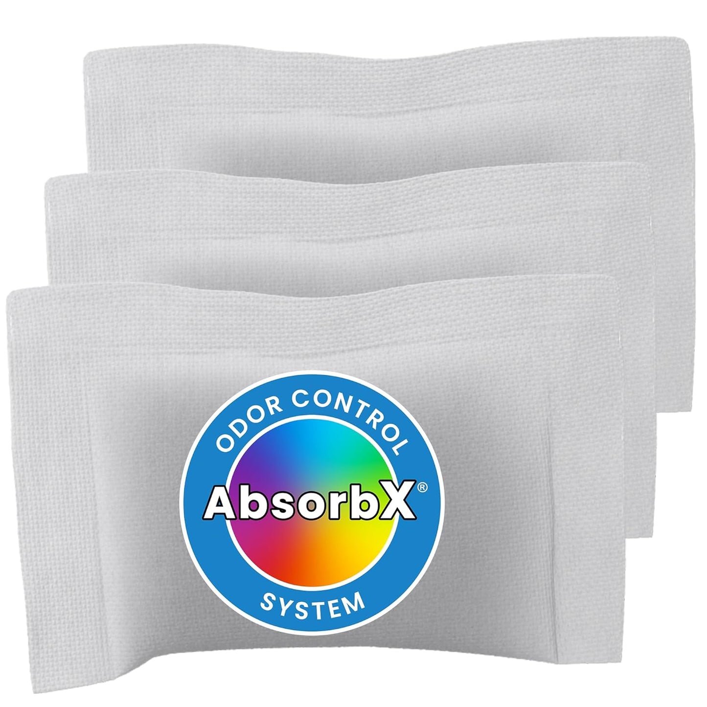 iTouchless Official Trash Can Deodorizer AbsorbX 3-Pack All Natural Activated Charcoal Odor Absorber Stops Garbage Smells, Compost Bin Filter Air Freshener for 8 Gal & Larger Trashcan with Compartment