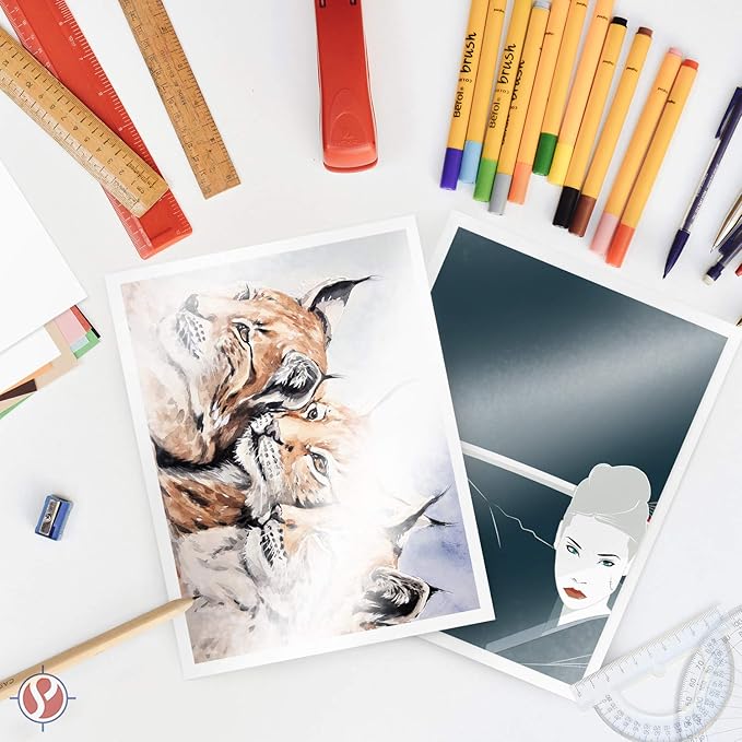 Gloss Digital Paper – Perfect for Color Laser Printing, Design Proposals, Flyers and Brochures | 8.5" x 14" | Glossy 80lb Text (32lb Bond) Paper | 94 Bright | Acid Free, Coated Finish | 100 Sheets