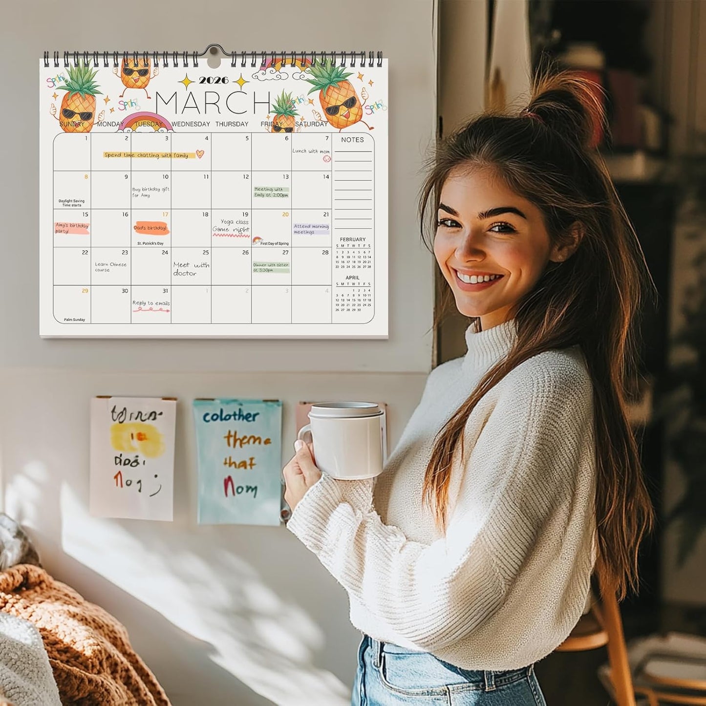 2025-2026 Wall Calendar - 14.5 x 11.5 Calendar 2025 - The Perfect Monthly Calendar Planner for Easy Organizing