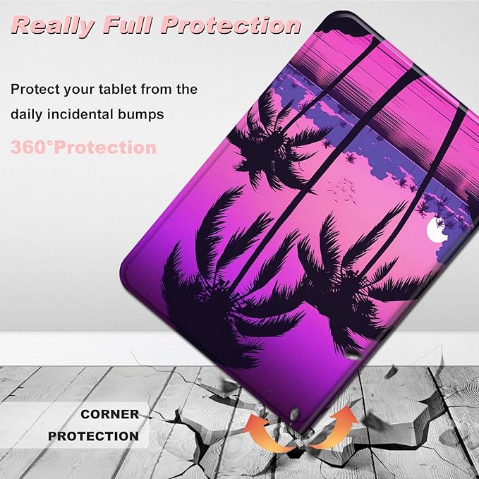 for Amazon Kindle Fire Max 11 Case (13th Generation, 2023 Release) 11",Slim Lightweight Smart Shell Stand Cover with Auto Wake/Sleep for All-New Fire 11 Max Tablet,Palm Trees Sunset Tropical