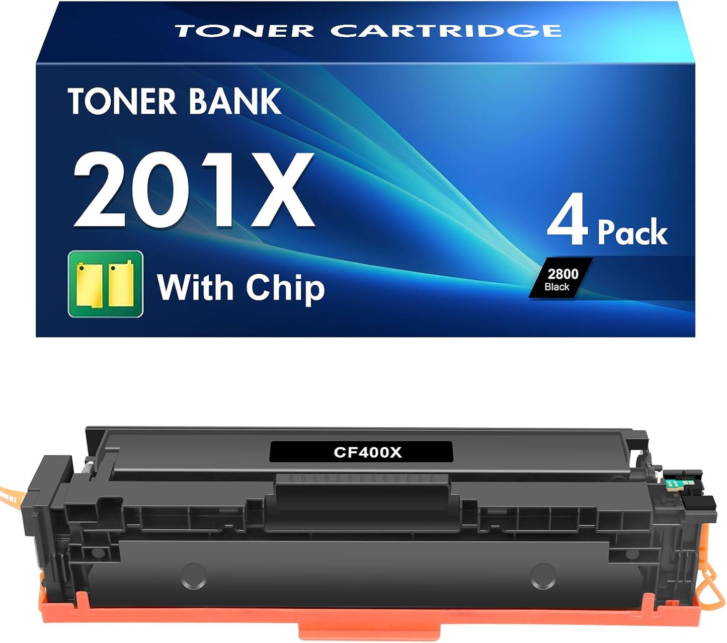 201X Toner Cartridges Replacement for HP 201X Toner Cartridges 1 Pack High Yield for Color Pro M252dw M252n, Color Pro MFP M277dw M277n M277c6 M274n