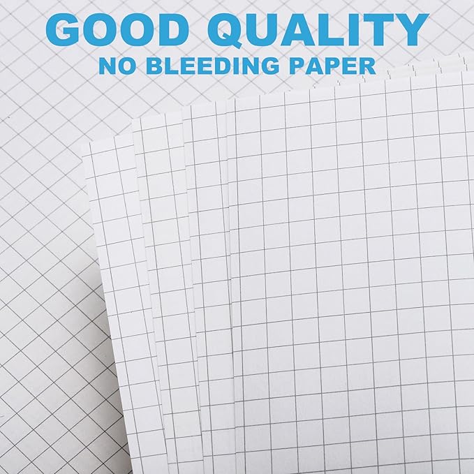 PATIKIL Grid Refill Paper 9-Ring Binder Loose Leaf Planner Filler Paper Planner Inserts, 80 Sheets/160 Pages, Lined