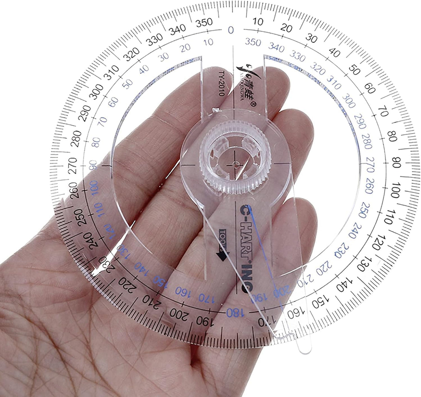 360° Protractor Pack of 30 Protactors Plastic Protractor Math Protractors Clear Protractor Ruler Drafting Tools Circle Protractor for Geometry