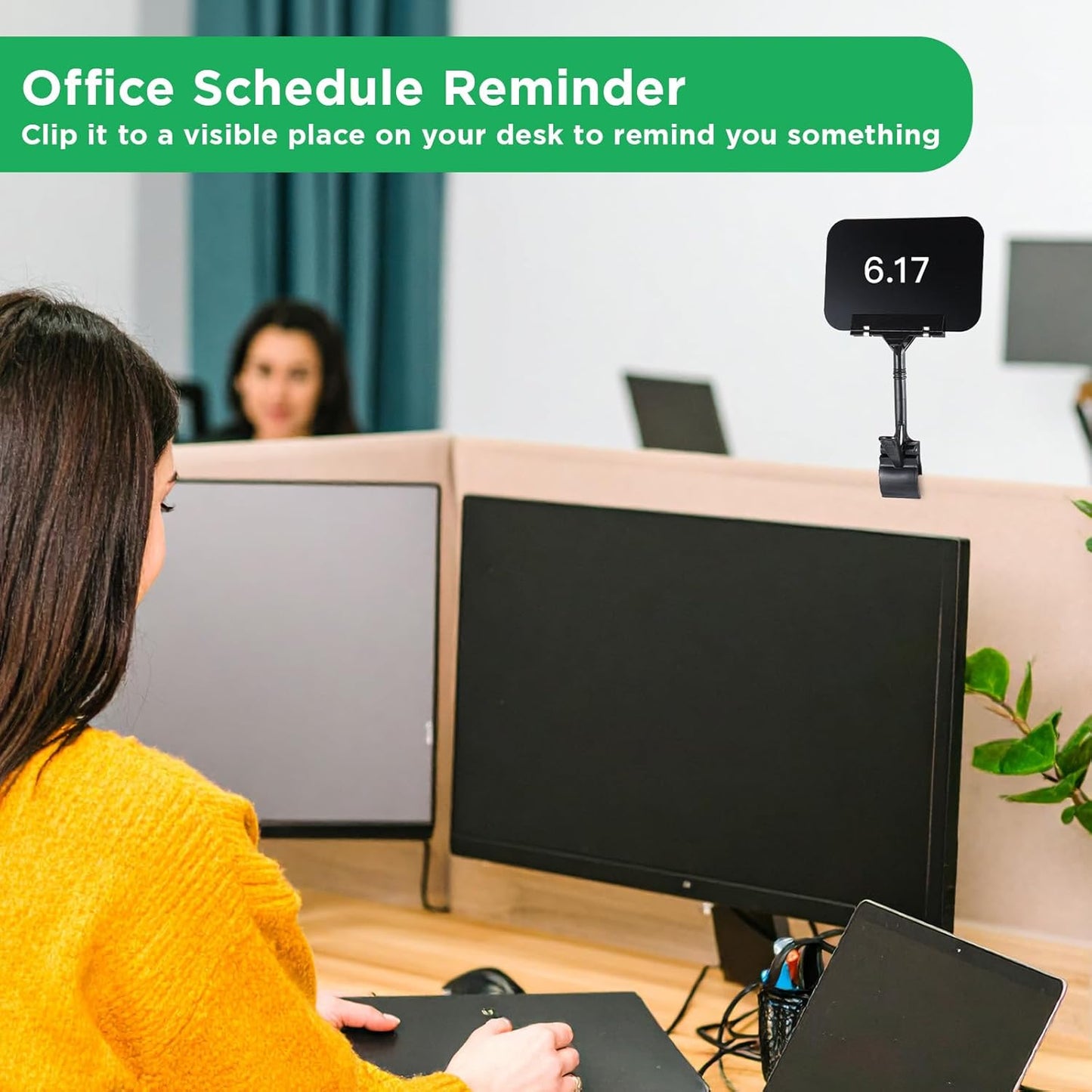 MAQUITA 30 Pcs Price Display Signs, Adjustable Clip on Sign Holder with 30 Clips A6, Rotataing Plastic Chalkboard Sign, Double Sided Mini Blackboard Clips for Store Business Office