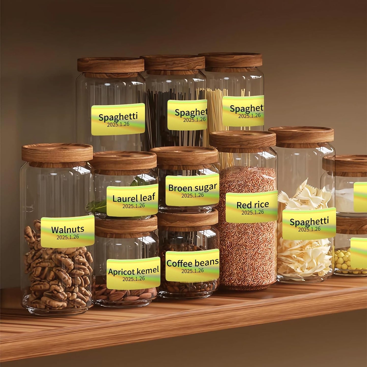 MFLABEL 2.25" x 1.25" Holographic Gold Thermal Labels, 500pcs Waterproof Self-Adhesive Printable Stickers for Thermal Printers, Small Business Logo, Barcode, Packaging