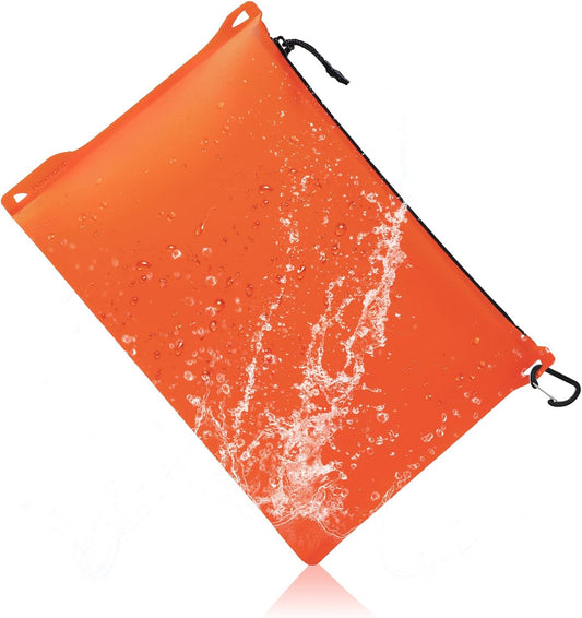 Haimont Waterproof Pouch, Small Waterproof Dry Bag with Upgrade Zipper for Travel Boating Kayaking Hiking Document Organizer