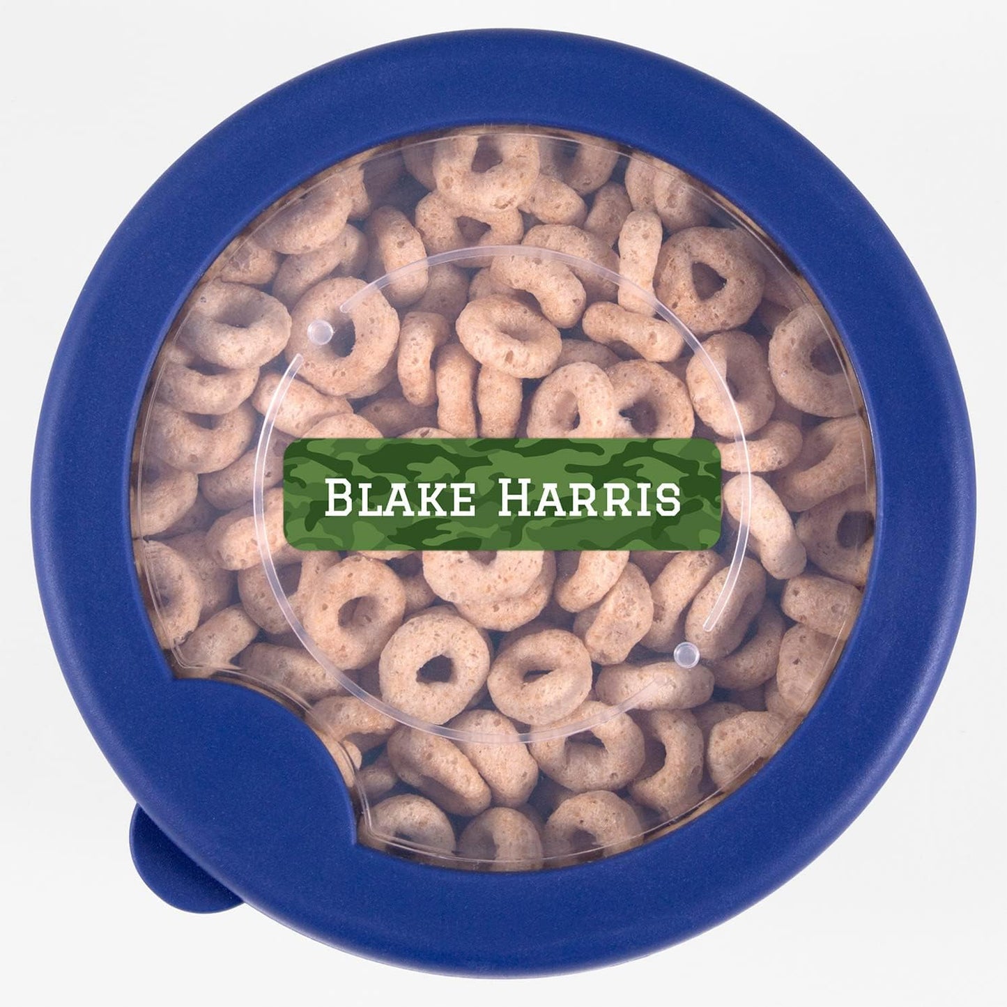 Name Bubbles - Custom Small Rectangle Name Labels for Kids (64 Labels) - Personalized Waterproof Name Stickers for Daycare, Lunch Boxes, Water Bottles, Shoes, School Supplies, & Camp (Camo)