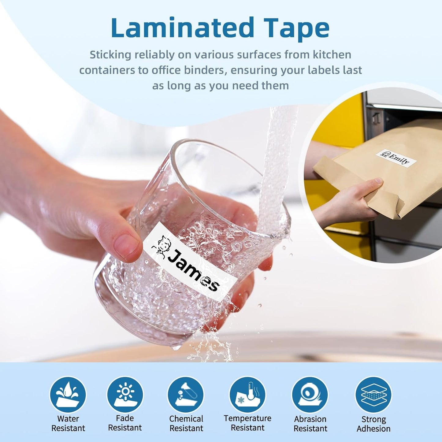 Airmall TZe-251 Compatible with Brother Label Maker Tape 24mm .94 White Replacement for Brother P-Touch Label Tape TZe251 TZ-251 Black on White 1 Inch for PT D610BT D600 700 P710BT PTP750W, 4-Pack