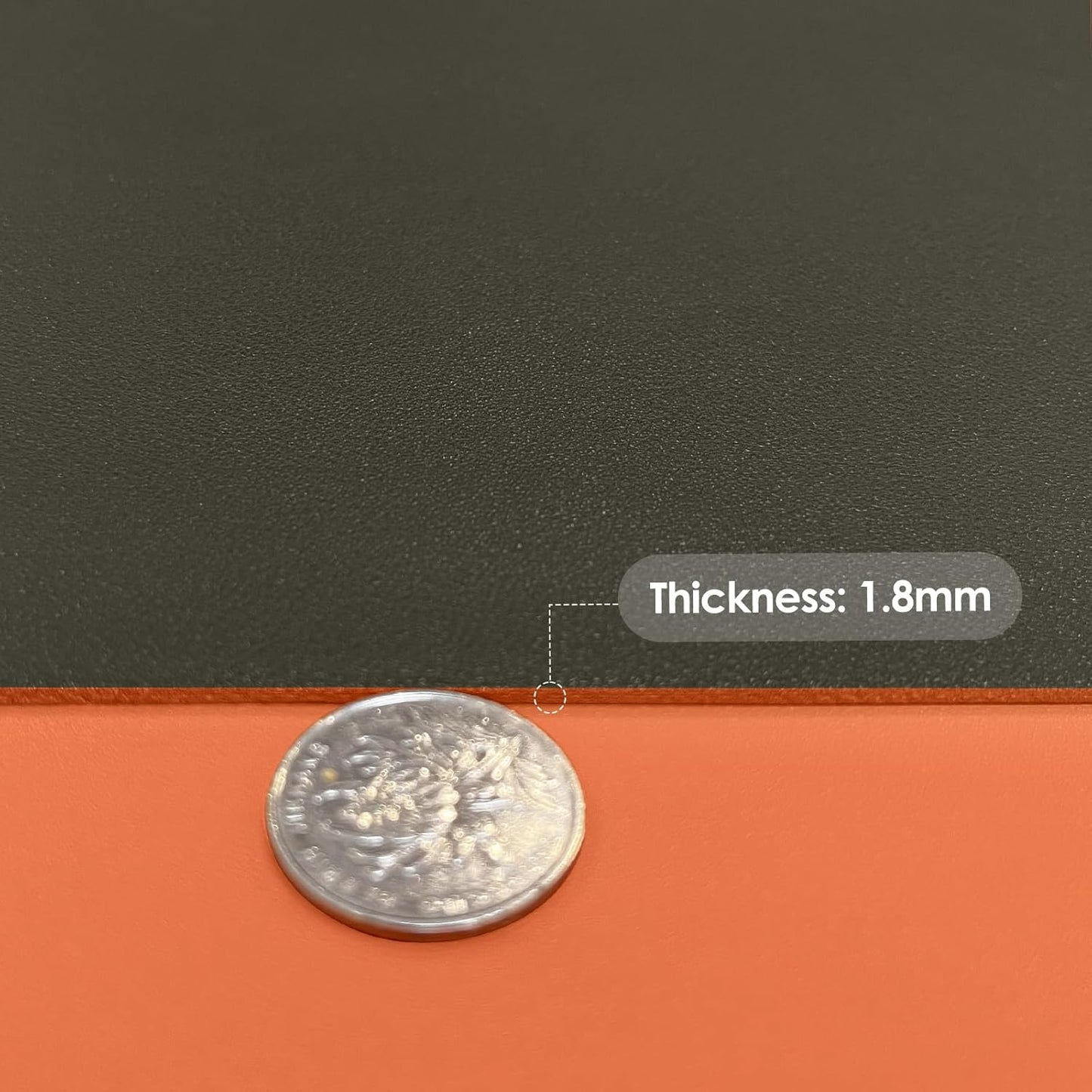 Leather Table Cover,1.8mm Thick,31.5x47.2 Inch Table Protector,Table Protector for Dining Room Table,Table Cover Protector,Dining Table Cover Protector(Army Green+Orange,31.5x47.2)