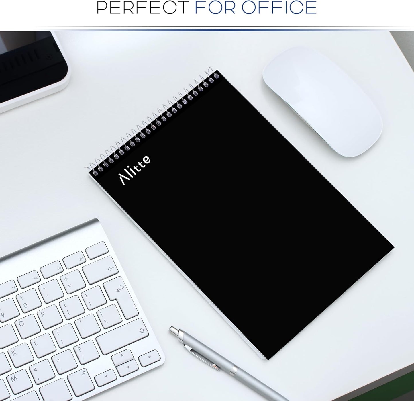 Steno Pads Spiral 6x9-12 Pack - Gregg Ruled, Perfect for Work, School, and Home Use, Easy Tear-Off Pages, White Paper - No Ink Bleeds - 80 Sheets