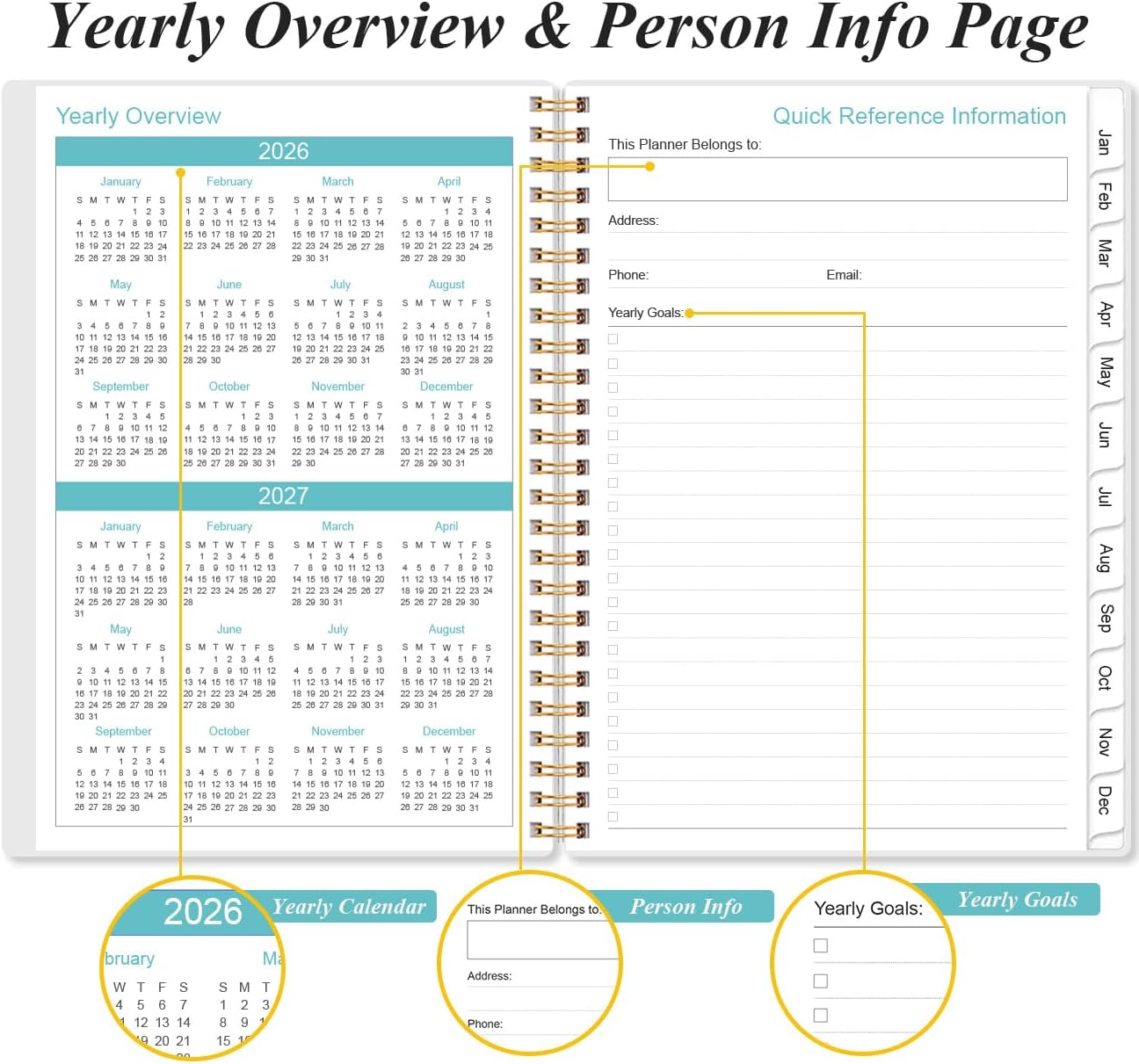 2026 Appointment Book & Planner - 2026 Daily Hourly Planner from January 2026 - December 2026, Weekly Appointment Book with 30-Minute Interval, Medium 6.4" x 8.5", Flower-B