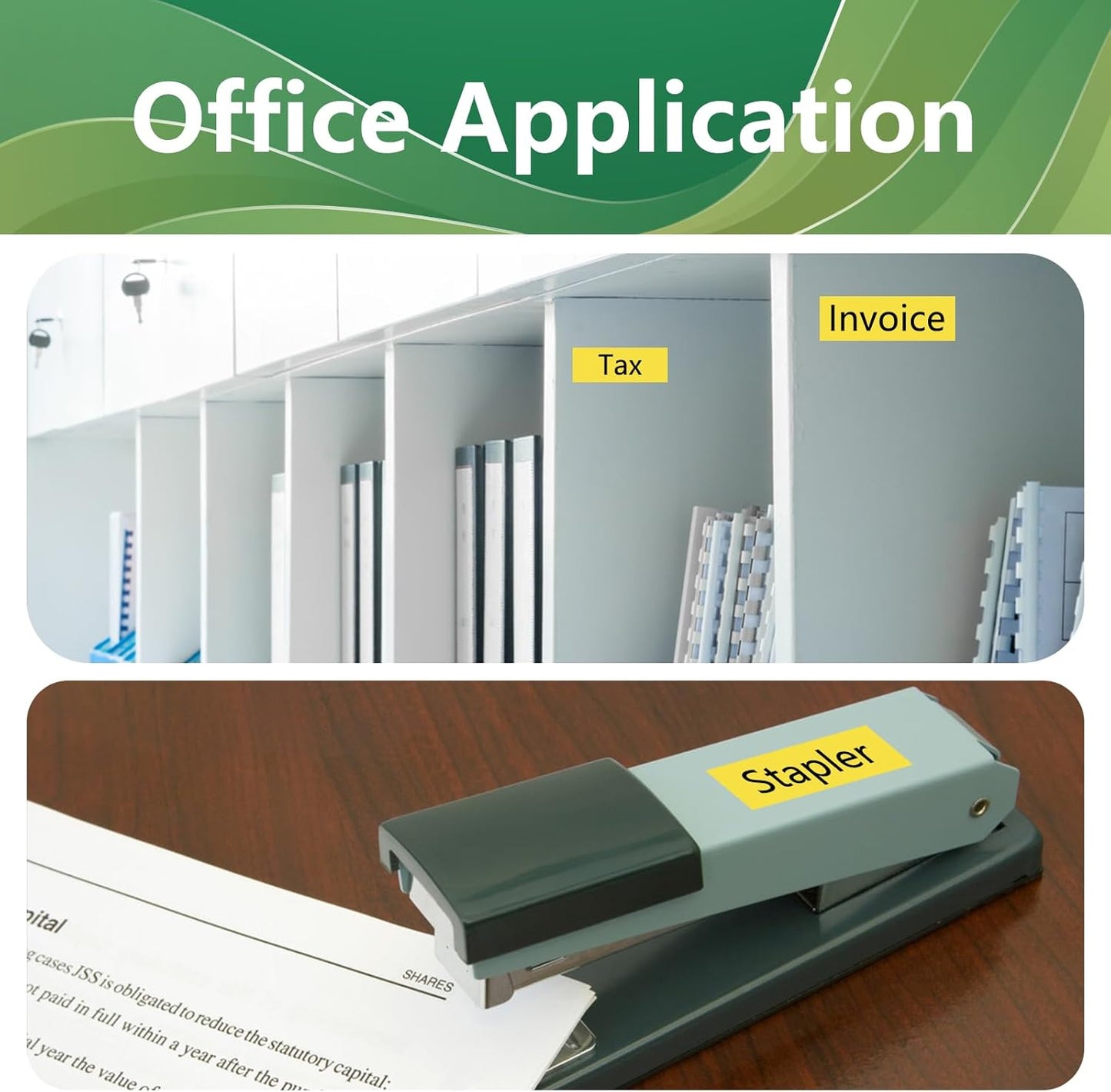 TZe-641 18mm TZe TZ Yellow Tape Compatible with Brother P Touch Label Maker Tape TZ-641 TZe641 TZ641 Label Tape 18mm 0.7 Laminated Black on Yellow for PT-D400AD PT-D610BT Printer, 3-Pack