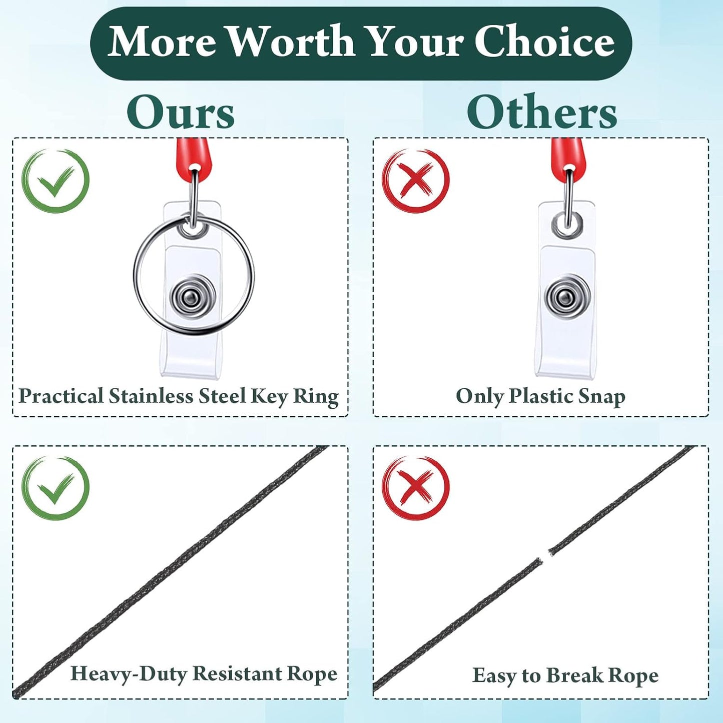 Laumoi 80 Packs Retractable ID Badge Holder Badge Reel with Belt Clip and Key Ring, Name ID Badge Clips Keychain for Office Worker Doctor Nurse Employee (Multicolor)