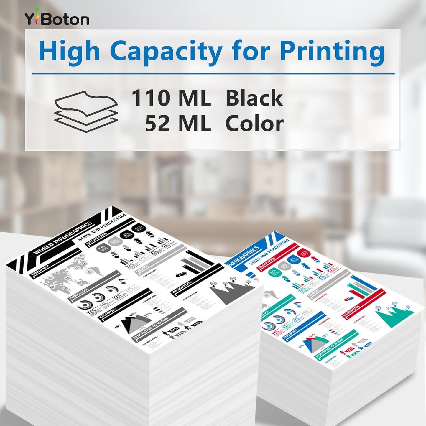 SP-1 SP01 Sublimation Ink Cartridges (5-Pack) SP01BKS SP01CS SP01MS SP01YS Ink Compatible with Thermo Sublimation SP-1 Printers,110ML