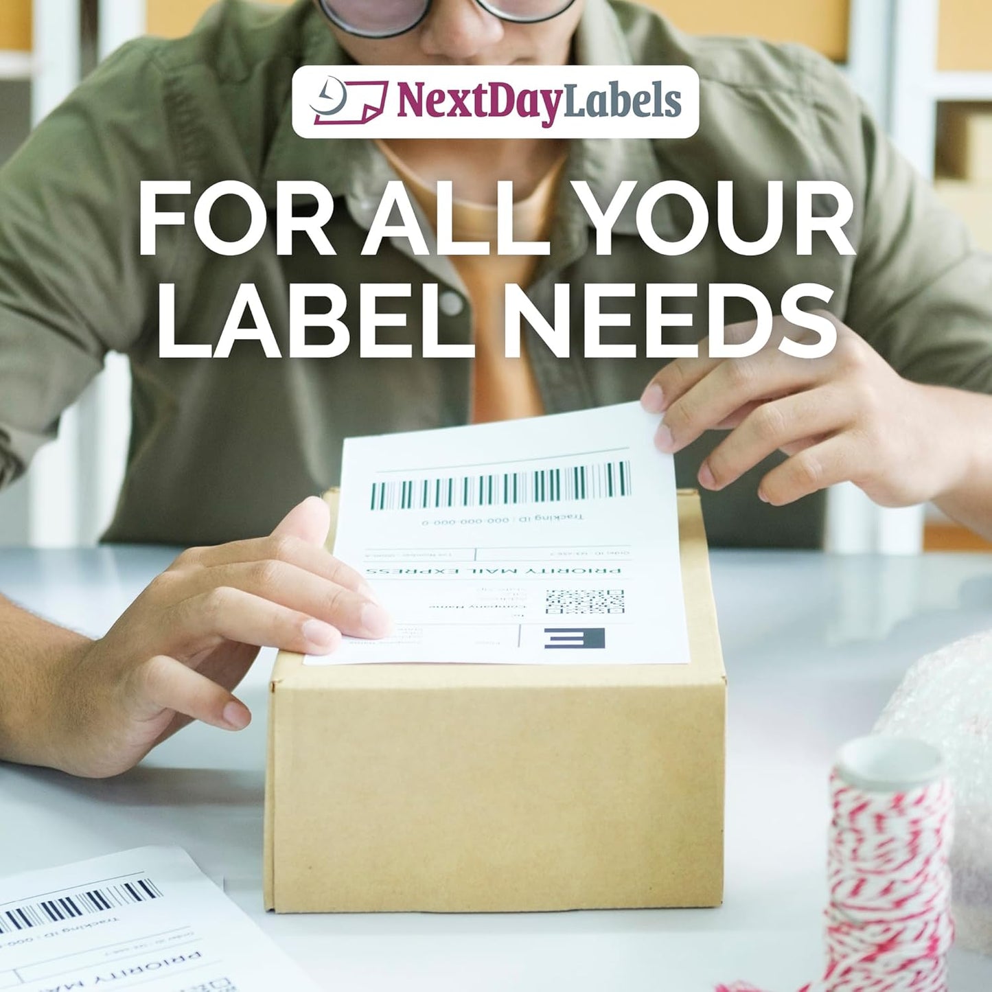 NextDayLabels - Full Page Labels 8.5 x 11 - White Shipping Labels - 8.5 x 11 Label Paper for Printer - Large Blank Matte Sticker Printer Paper - Laser/Inkjet Printer Labels (1 Per Sheet, 1000 Labels)