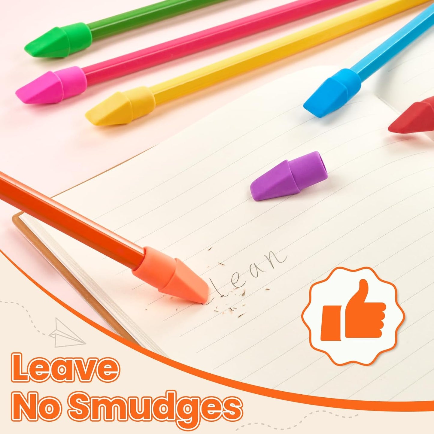 Sooez 120 Pack Pencil Top Erasers, Cap Pencil Eraser Toppers, Studying Supplies for Teachers Classroom Must Haves Pencil Erasers, 7 Colors