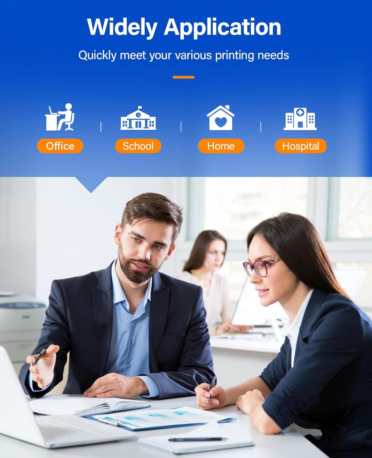 TK-592 TK592 Toner Cartridge Set 4-Pack Replacement Compatible with Kyocera ECOSYS P6026cdn M6026cdn M6026cidn M6526cdn M6526cidn FS-C2026MFP C2026 C2126MFP C2126MFP+ C2526MFP C2626MFP C5250DN Printer