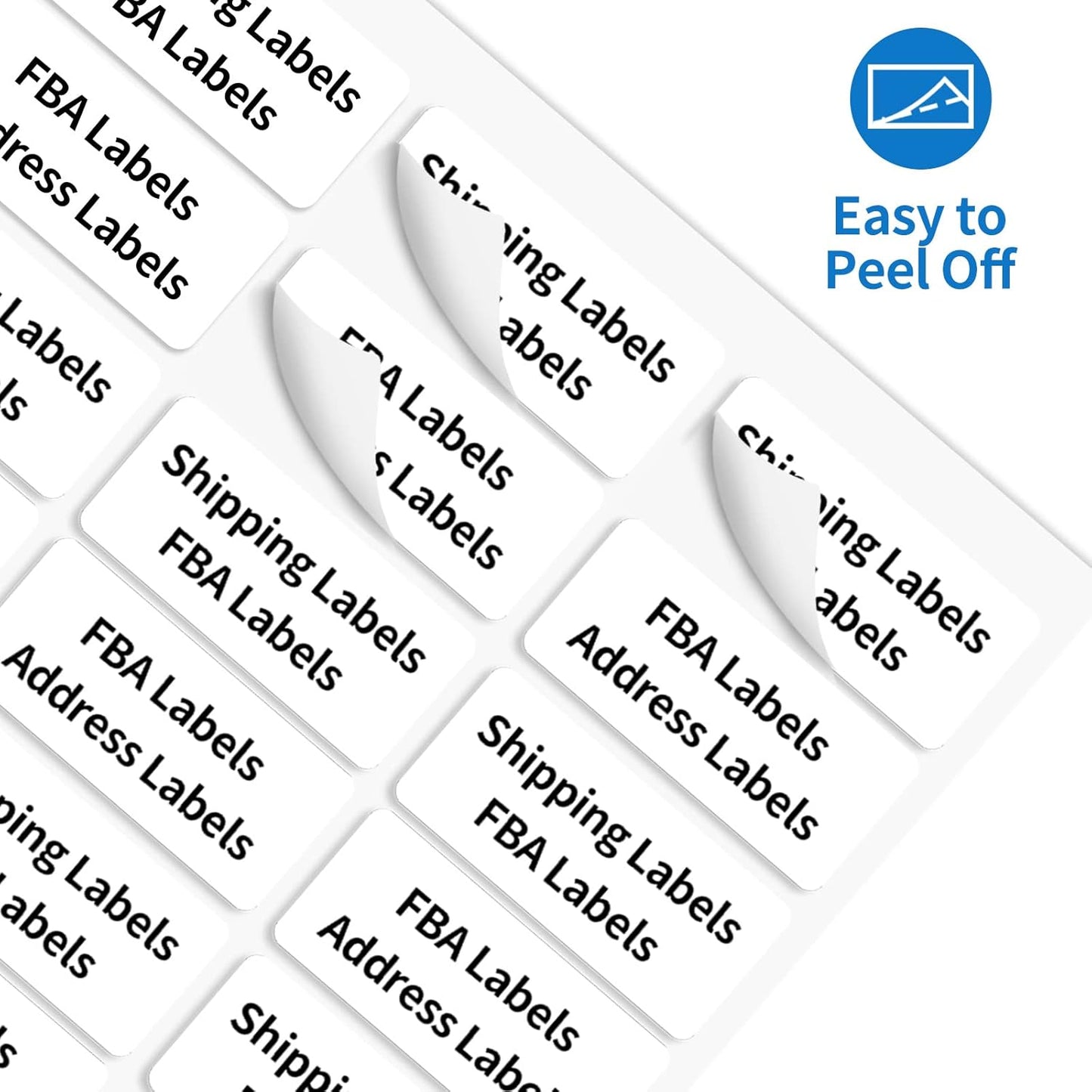 BESTEASY 30-up 2000 Sheets 1" X 2-5/8" Address Shipping Labels for Laser and Inkjet Printers, FBA Product Labels (60000 Labels)