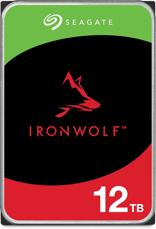 Seagate IronWolf 12TB NAS Internal Hard Drive HDD – CMR 3.5 Inch SATA 6Gb/s 7200 RPM 256MB Cache for RAID Network Attached Storage (ST12000VNZ008/ST12000VN0008)