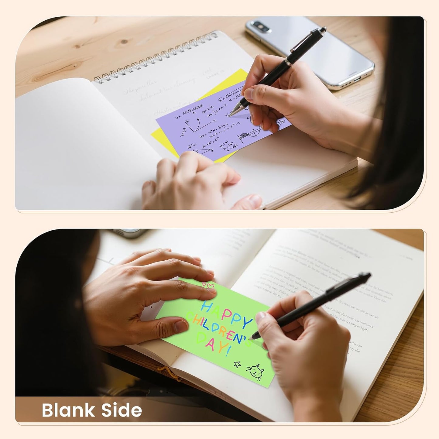 Index Cards 3x5 Inch, 300sheets, Flash Cards, Blank Colored Note Cards Paper For Studying, Schools Supplies, College, Office And Home Organization, Note Taking Supplies