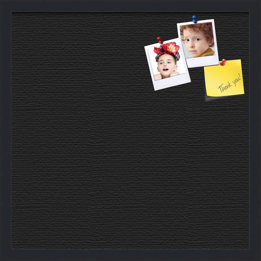 PinPix 20x20 Inch Cork Bulletin Board. This Decorative Framed Pin Board Comes with Desert Pastel Design and a Satin Black Frame. Ideal for Home Office Decor or Message Board (PinPix-1815)