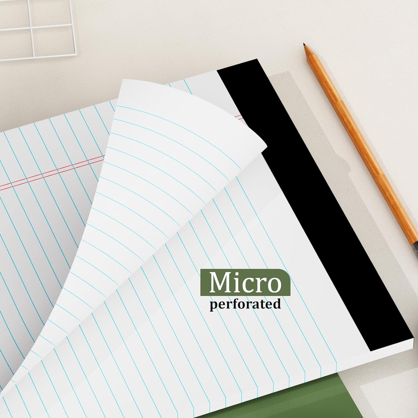 720 Sheets Legal Pads 8.5 x 11 College Ruled White Paper Note Pads 24 Pack Clear Print Writing Pads 8x11 Legal Pads Narrow Ruled Pads of Paper