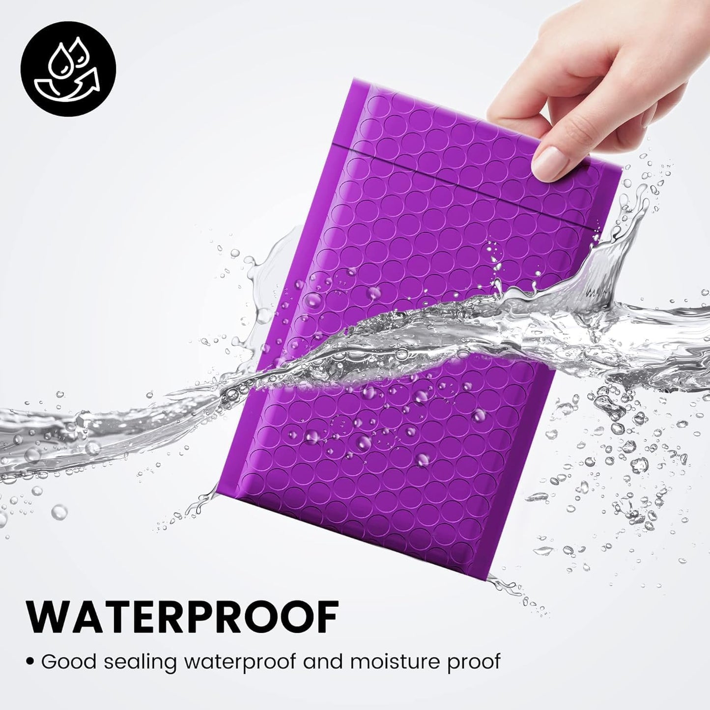 Fuxury Bubble Mailers 4x8 Inch Purple 800 Pack Padded Envelopes Usable Size 4x7" Thick Mailing Envelopes Bubble Opaque Padded Mailers Shipping Bags for Mailing Jewelry Makeup Small Business Bulk #000